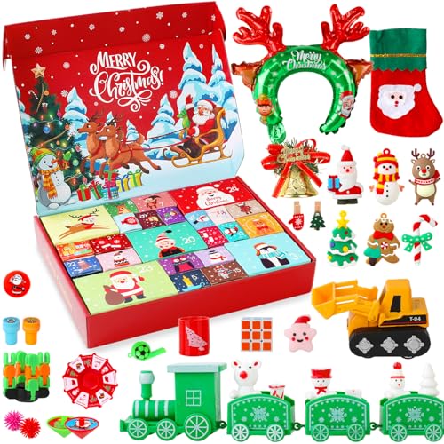 Calendario dell'Avvento Natale 2023 Calendario Avvento Regali per Natale con 24 Sorprese, Conto alla Rovescia di 24 Giorni, Calendario dell'Avvento per Bambini, Ragazze e Ragazzi