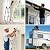 Telescoping Ladder 12.5 FT A Frame, Extension Multi-Purpose with Balance Bar Heavy Duty 330 lbs Max Capacity for Home and Outdoor Work, Silver