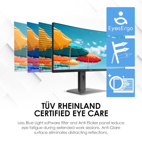 Image of msi PRO MP341CQPHG E12 34 inch VA 3440x1440(UWQHD) Computer Monitor,120Hz,Adaptive-Sync,HDMI,DisplayPort,Type C,VESA,Height Adjustable,Speaker,1ms,Black