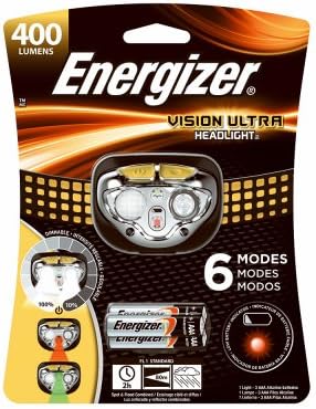 Vision Ultra Head Light, Spot & Flood Mode, Includes 3 AAA Batteries