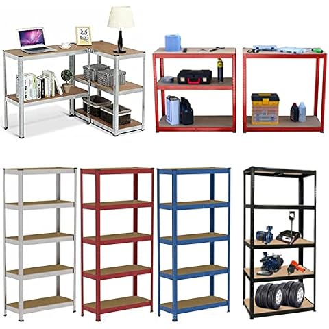 Rigogo 5 Tier Storage Rack Wire Shelving Unit Storage Shelves Metal For Pantry Closet Kitchen Laundry 175Kg Capacity Storage Racking Shelving For Bedroom Heavy Duty Metal Garage Shelving Racking Unit Cover