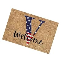 Fußmatte Mit Amerikanischer Flagge 43x76 Cm – Rutschfest, Für Innen & Außen, Leicht Zu Reinigen