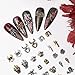 40pcs Alloy Nail Charms - Ghost Skull, Pumpkin Designs, Gothic Nail Jewelry for Women's DIY Manicure & Halloween Party Decorations
