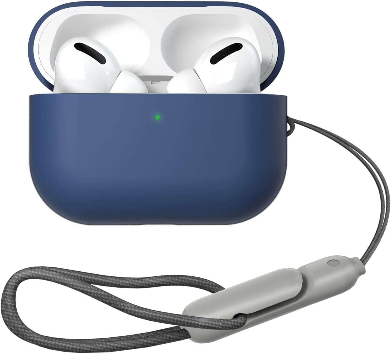 HiFan AirPods Pro 2 Case with Lanyard Strap, Silicone Case for AirPods