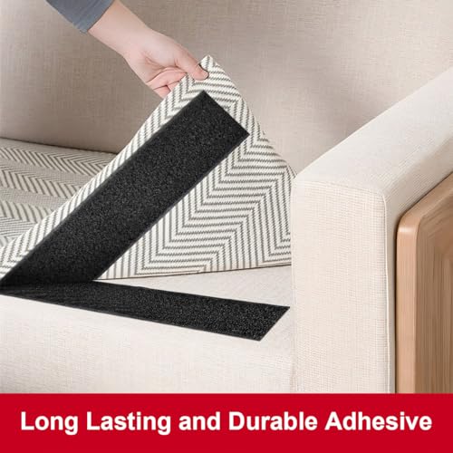 Image of 2 Inch x 33 Feet x 2 Rolls Hook and Loop Tape, Nylon Heavy Duty Hook and Loop Tape Strips, Excellent Grip, Interlocking Tape,for Sewing, Crafting,DIY,Wall Adhesive Strips
