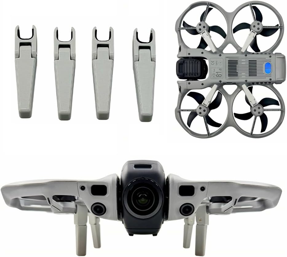 Landing Gear for DJI Avata 360 Drone, Extended Legs Height Increasing Foot, Folding Tripod Legs Gimbal Protection Fixed Bracket for Avata 360 Accessories (4 Pack)