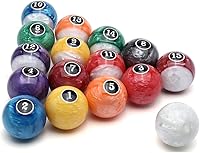 Vista 3 de CUPPA Juego de bolas de billar/bolas de billar profesional, 16 bolas completas para mesas de billar Bola de perlas