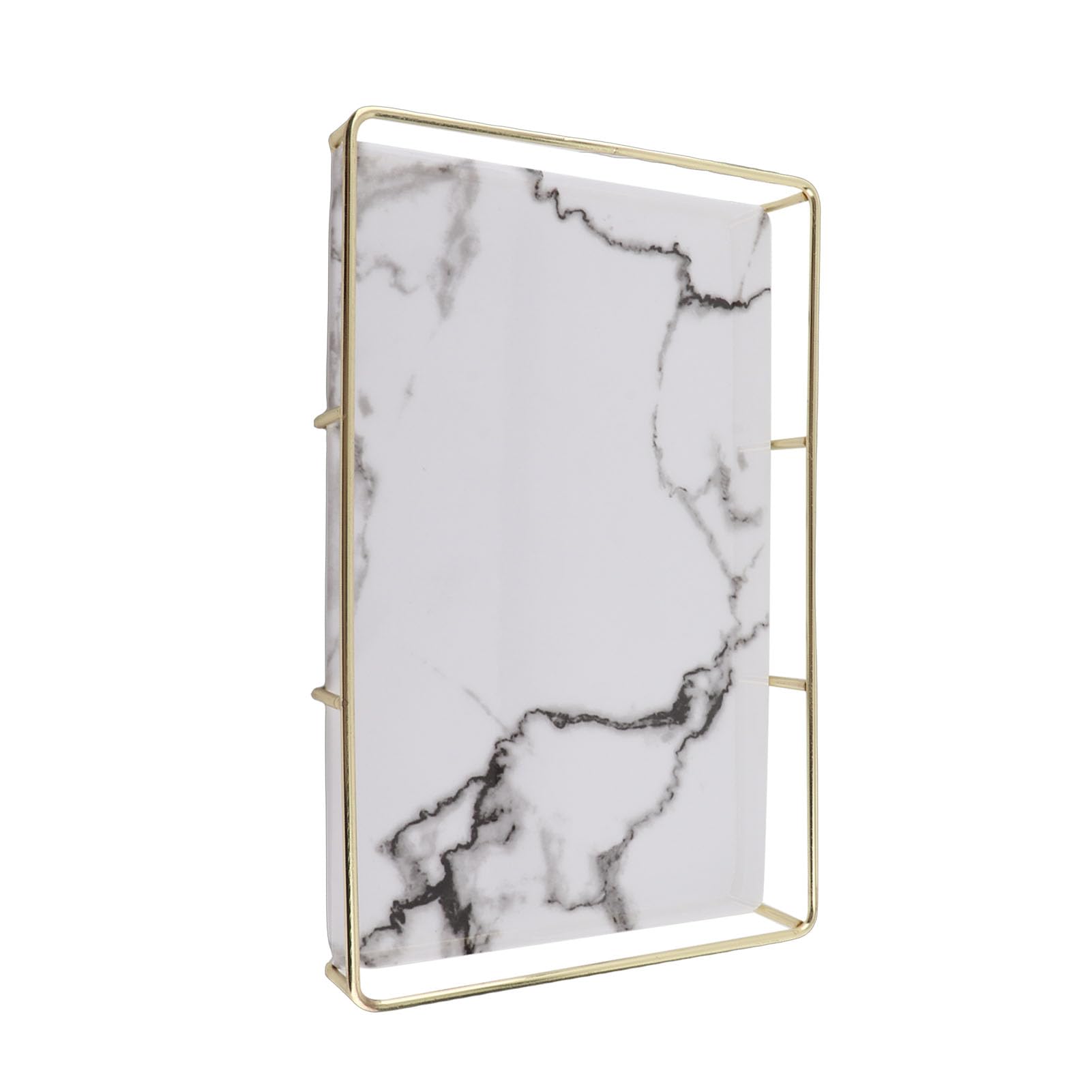 Bandeja de tocador Organizador de Escritorio Soporte de decoración acrílica Maquillaje Joyería Perfume Estante de Hierro Resistente Ventilación Sala de Estar Baño Mesa