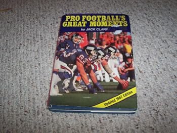 Hardcover Pro Football's Great Moments Book