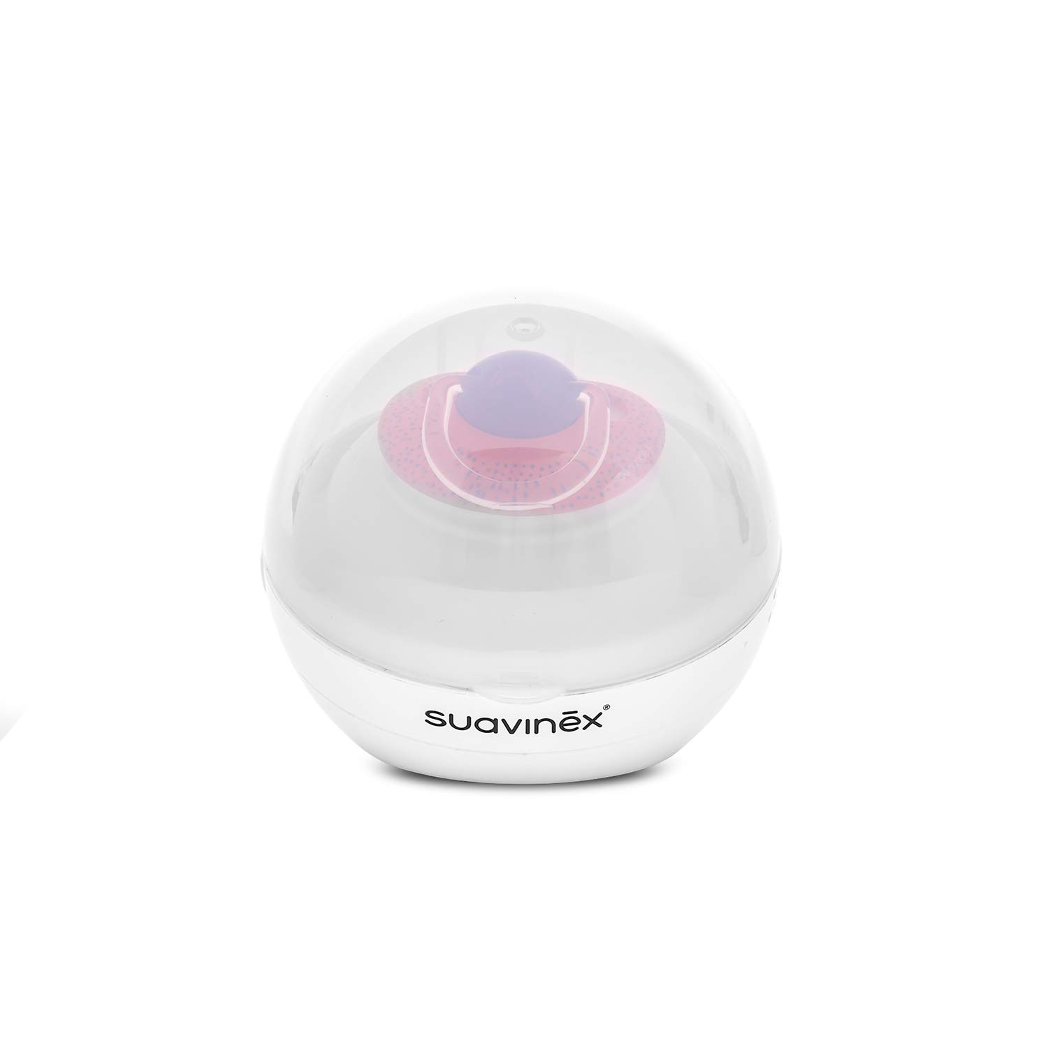 Suavinex, Stérilisateur de Sucettes Nomade à rayons ultraviolets (UV). Stérilise en 3 minutes. Fonctionne avec cáble USB ou avec piles. Élimine 99% des germes. Perle