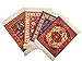 Produktbild Set von 4 Teppich-Tischuntersetzern  orientalisches Design Stoff Teppich Getränke-Mats 5"x3" (13cm x 8cm) Mix-4-5-7-8