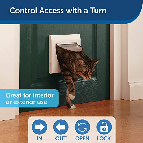Petsafe Staywell 4 Way Locking Classic Cat Flap, Tunnel Included, Easy Install, Durable, Pet Door For Cats #TOP1