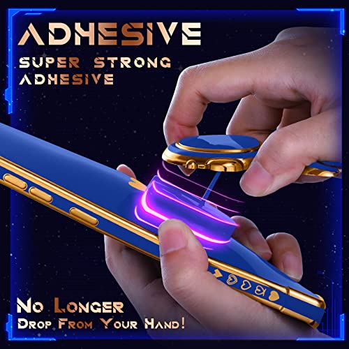 Coralogo For Iphone Se 2022/2020/8/7 Case Astronaut Cute For Women Girls Girly Unique Roya Blue Phone Cases With Astronaut Hidden Stand Kickstand 6D Design Cover For Iphone 7/8/Se 4.7 Inch #TOP3