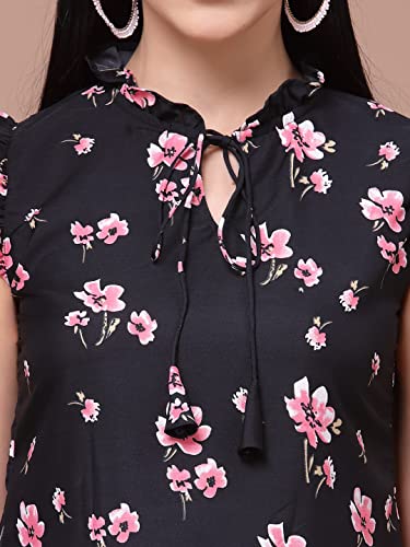 Image of OOMPH! Women's Crepe Floral Relaxed Fit Shirt