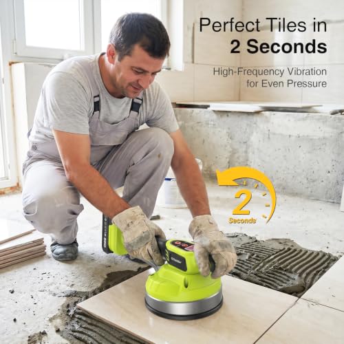 Taskstar Tile Vibration Tool 160mm with 2 ×2000mAh Battery for Laying Tiles - image 2