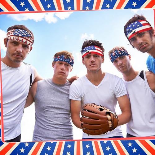 Image of Suncalla Teenager Baseball Headband Elastic Polyester Sweatband Multi Color for Basketball Football Golf Headscarf Baseball Stuff Women Men Accessory Team Gift