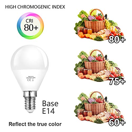 Vicloon Lampadina LED E14, 6500K Bianco Freddo