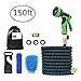 Produktbild Meerveil Flexibler Gartenschlauch, dehnbarer Wasserschlauch, Wasserschlauch flexibel Schlauch, Flexischlauch, 10 Funktion Multifunktionsdüse, 1.9cm massiver Messing Verbinder (45m)