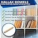 ReplacementScrews Wooden Dowel Pins Compatible with IKEA Part 101339 (KALLAX Shelves) (Pack of 24)