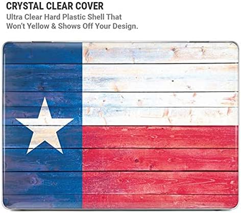Skinit Case + Skin Compatible with MacBook Air 13in M1 (2021) Originally Designed Texas Flag Light Wood Design