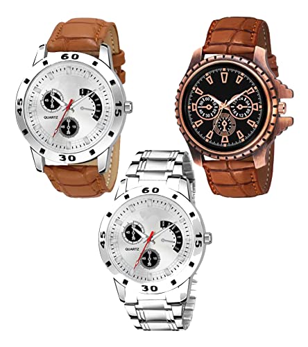 Acnos® Premium Special Super Quality Assorted Dial Analog Watches Combo Look Like Handsome for Boys and Mens Pack of - 3(4... - Review, Price and Buying Guide