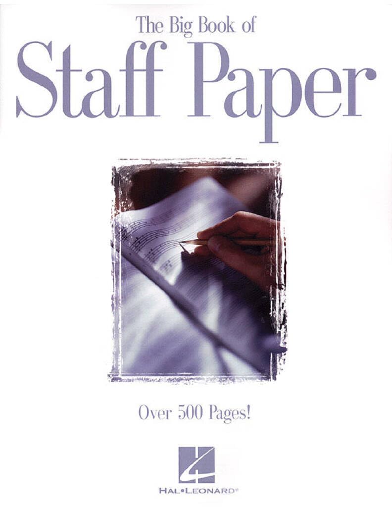 The Big Book of Staff Paper | 512 Pages of Perforated Music Manuscript Paper | 12 Staves per Page | Music Notation Guide for Musicians, Students, and Teachers | Music Writing Paper