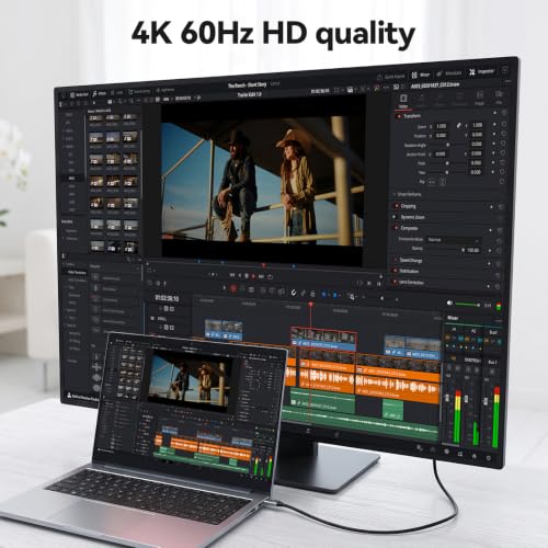 ELUTENG Right Angle USB C to USB C Cable 6.6ft 10Gbps High Speed Transfer 100W Type C Fast Charging Cord 4K@60Hz Durable Nylon Braided USBC Cables 2m for Phone, MacBook, Laptop, VR Link, Steam Deck - Image 5