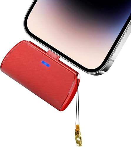 Miniatura 1 de WAVYPO Cargador portátil con llavero de 2500 mAh, batería portátil para teléfono celular, cargador de cápsulas de emergencia compatible con iPhone