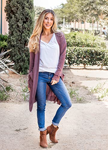Women's Scarlett Cardigan (Large, Mauve)