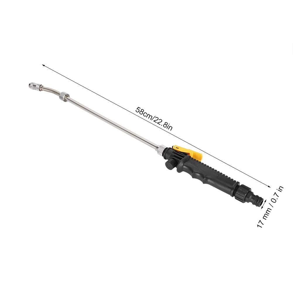 Simlug Watering Wand, Water Sprayer, G3/8in Dn10 2-in1 High Pressure Adjustable Water Sprayer Flower Watering Nozzle 22.8in for Gardens Orchards Greenbelts