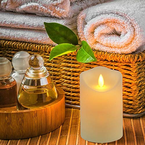 image for Enido Flickering Flameless Candles Waterproof Outdoor Candles Battery 