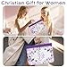 XKDOUS 24 Pcs Bible Cover Case for Women, Bible Journaling Kit, Portable Book Carrying Holder Bag with Bible Study Supplies, Church Bag Christian Gifts for Women