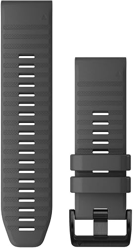 Garmin QuickFit Silicone Watch Band, 26 mm Band Width, Slate Gray