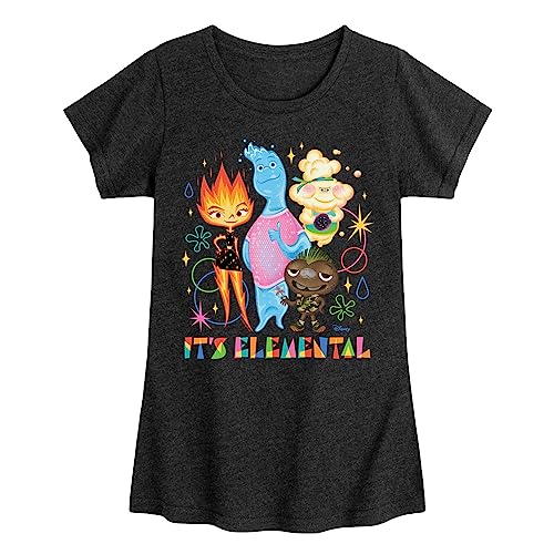 Disney Elemental - Naturally Awesome - Toddler & Youth Girls Short Sleeve Graphic T-Shirt