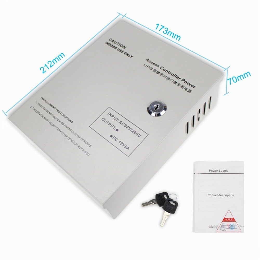 LIBO AC90V / 260V 5A Access Control Box di alimentazione DC12V UPS Batteria di backup per tutti i tipi di serratura elettrica con ritardo