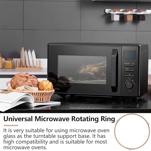 ASelected Microwave Support Ring,Turntable Plate Support Roller,Microwave Oven Glass Turntable Support Circle Fittings Roller,Microwave Plate Roller for Glass Plate Tray Supporting,Brown,22 CM