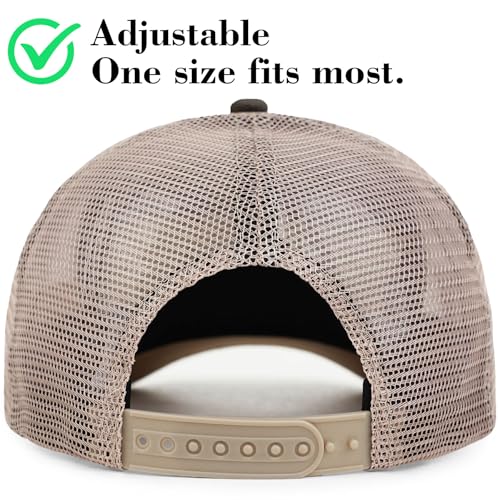 Image of Fathers Day Dad Papa Gifts from Daughter Son Wife, Unique Men's Hat for Dad Grandpa Husband, Leather Pattern Baseball Cap