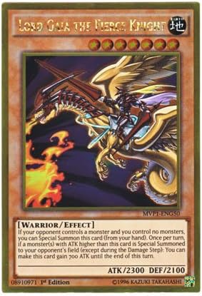 Amazon Co Jp 遊戯王 英語版 Mvp1 Eng50 Lord Gaia The Fierce Knight 暗黒騎士ガイアロード ゴールドレア 1st Edition ホビー 通販