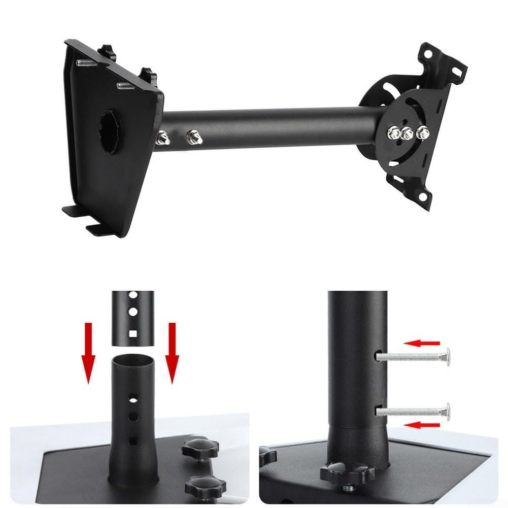 Kit d'adaptateur de poteau pour Starlink pour montage mural de toit Gen 3 en acier inoxydable noir connecteur coudé droit pour une installation sûre et stable et un positionnement optimal du signal en