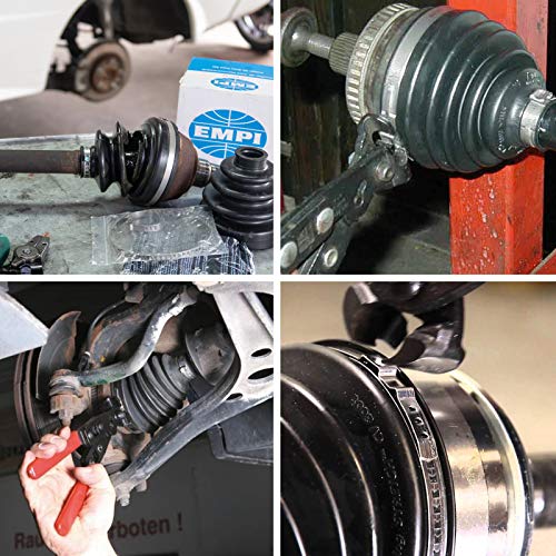 Toolwiz Cv Boot Clamp Pliers, Heavy Duty Cv Joint Clamp Tool Ear-Type Clamp Crimping Removal With A 1/2" Torque Wrench Universal Fit Audi, Bmw, Mercedes, Honda, Mazda, Vw Vehicles #TOP6