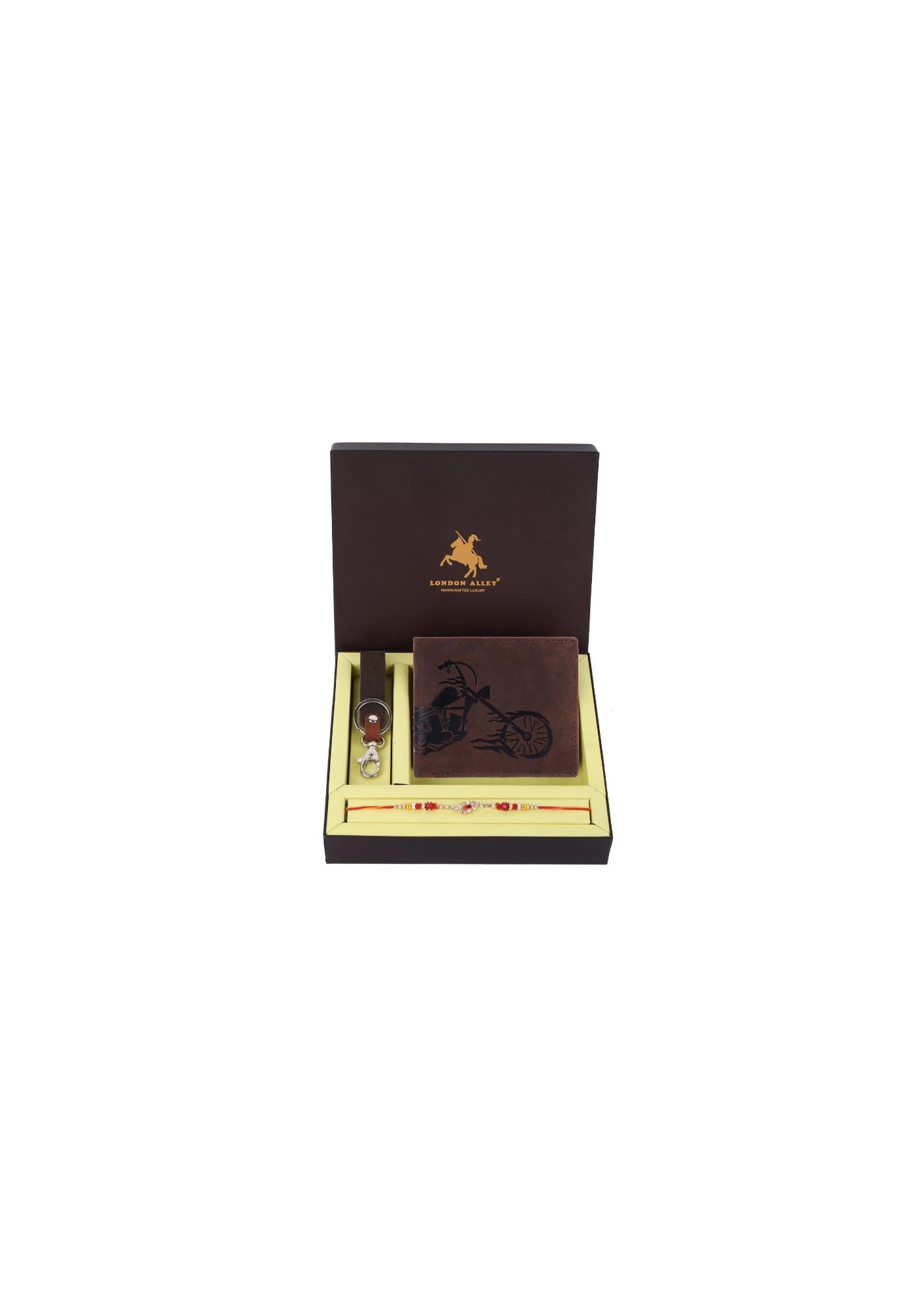 Rakhi Gift for Brother | Premium Gift Box for Rakshabandhan | Stylish Leather Wallet, Keyring and Rakhi for Brother | Rakhi Gift for Bhai | Gift Set for Bhaiya/bhabhi-image-41