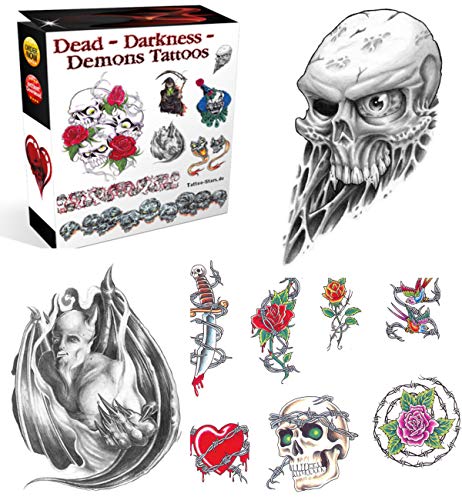 DEAD - DARKNESS - DEMONS ZEICHEN TATOO VORLAGEN (German Edition)