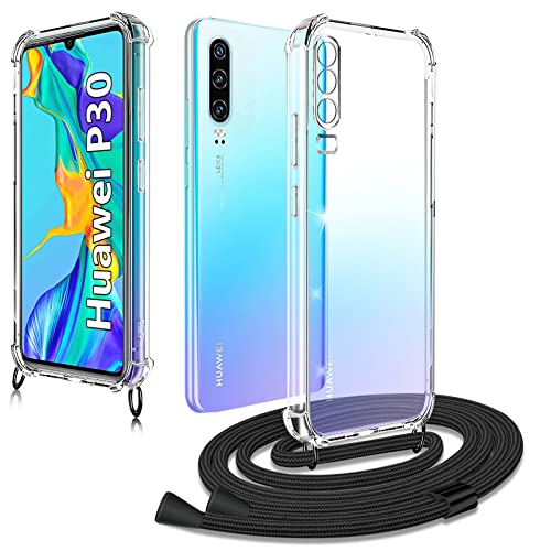 YAMCCCSE Custodia per Cellulare Girocollo per Huawei Honor Magic 6 Lite Tracolla - Collana/Necklace Cordoncino,Practical Stylish Trasparente Silicone TPU Flessibile Antiurto Protettivo Cover