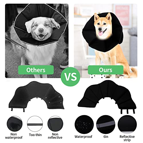 Halskrause für Haustiere,Leichter Bequem Weich Recovery Elisabethanischer für Haustiere Verstellbares Schutzkragen für Hund Katzen Anti-Biss/Leck-Erholung nach der Operation,L/XL zur Auswahl (XL)