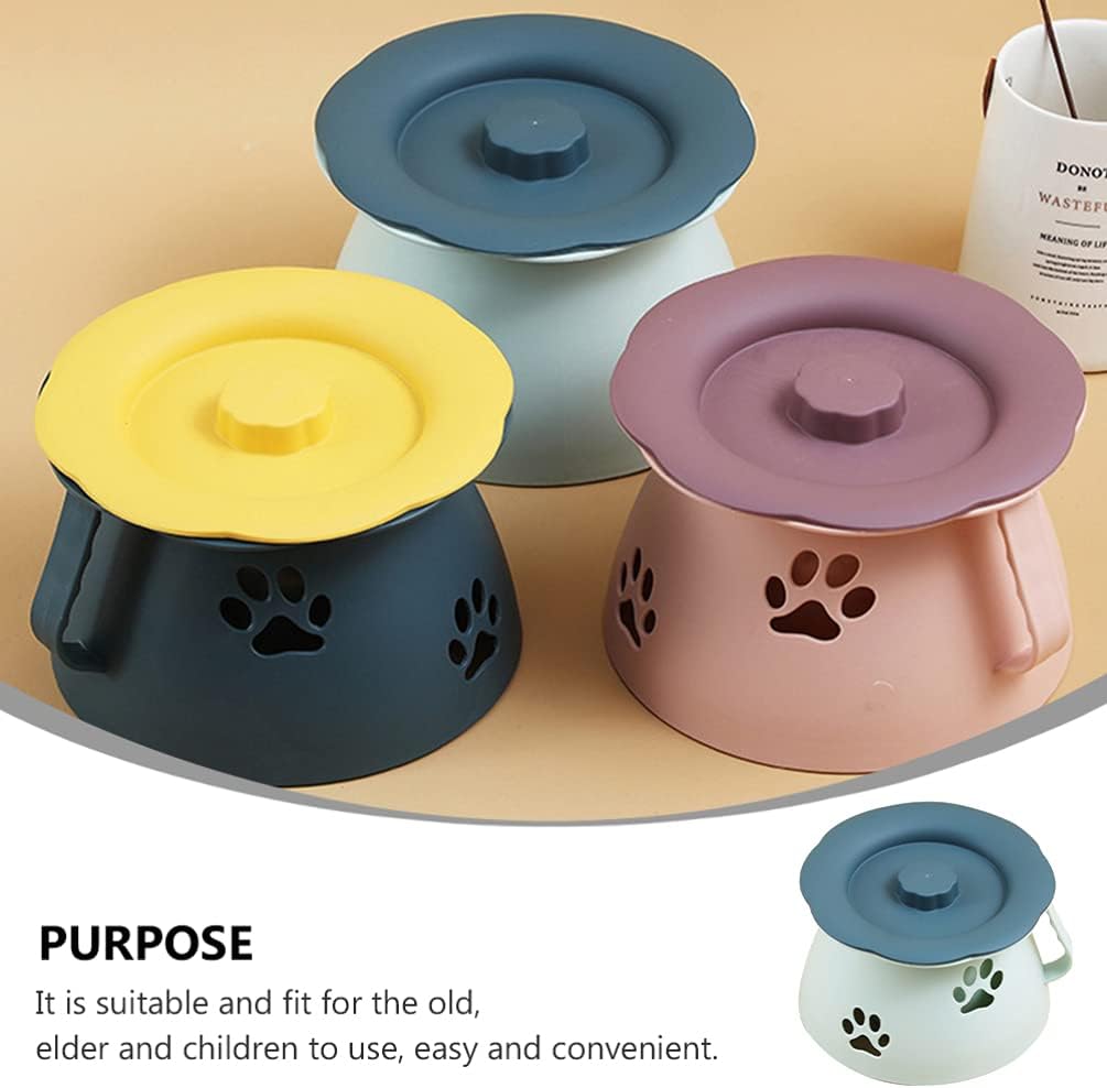 Yardwe Bed Pan Unisex Chamber Pot for Adults Kids Portable Toilets Chamber Pot with Lid and Handle Spittoon Urinal Basin Potty Multifunctional Home Bucket : Health & Household