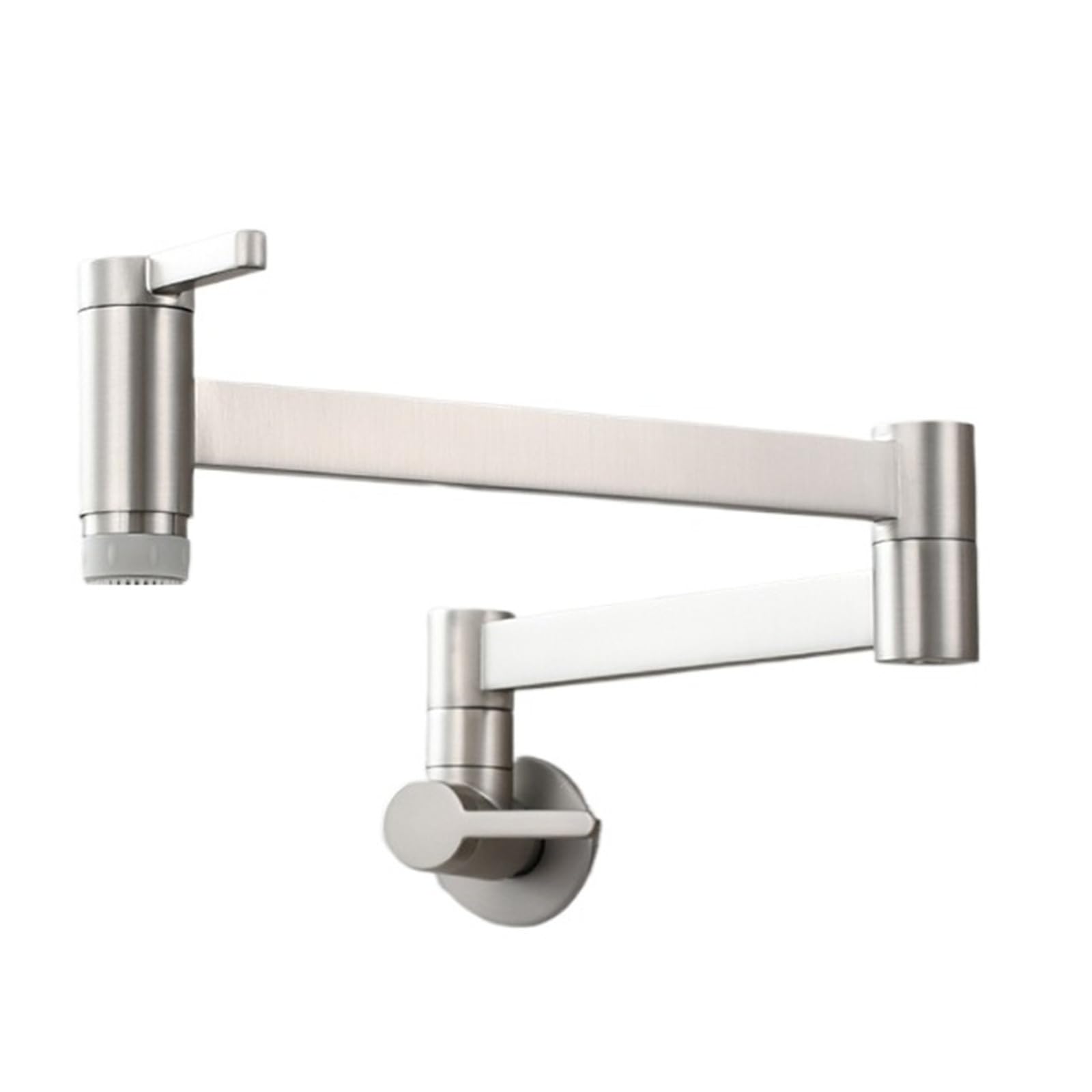 ZQFHSX Brass Kitchen Faucet Pot Filler 360 Rotatable Folding Lengthened with Double Joint Swing Arms Cold Only for Most Scenarios(G)