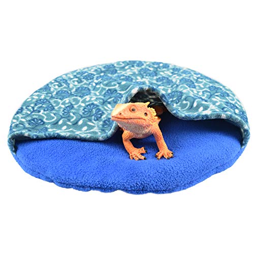 YUYUSO Extra Large Reptile Hide with Soft Pad 15 Inch Hide Habitat Shelter for Lizard Bearded Dragon Leopard Gecko YUYUSO Extra Large Reptile Hide with Soft Pad 15 Inch Hide Habitat Shelter for Lizard Bearded Dragon Leopard Gecko