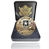 Army 250th Anniversary Coin Navy 250th Anniversary Coin Army Challenge Coin US 250th Commemorative Double-Sided Challenge Coin with Metal Gift Box ¨C 1.57