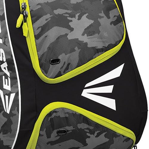 EASTON E110BP Bat & Equipment Backpack Bag, 2021, Baseball Softball, 2 Bat Sleeves, Smart Gear Storage, Vented Shoe Pocket, Rubberized Zipper Pulls & Fence Hook for Dugout Functionality
