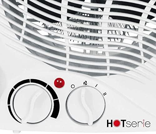 DESKI HOT Serie Heizlüfter Ventilator 2000 Watt Weiss – Bild 3
